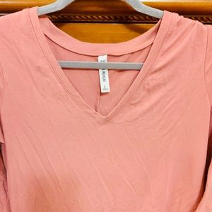 Zenana pink tunic large